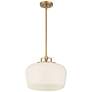 5_Possini Euro Mystic 15" Wide Gold and White Glass Modern Pendant Light more views