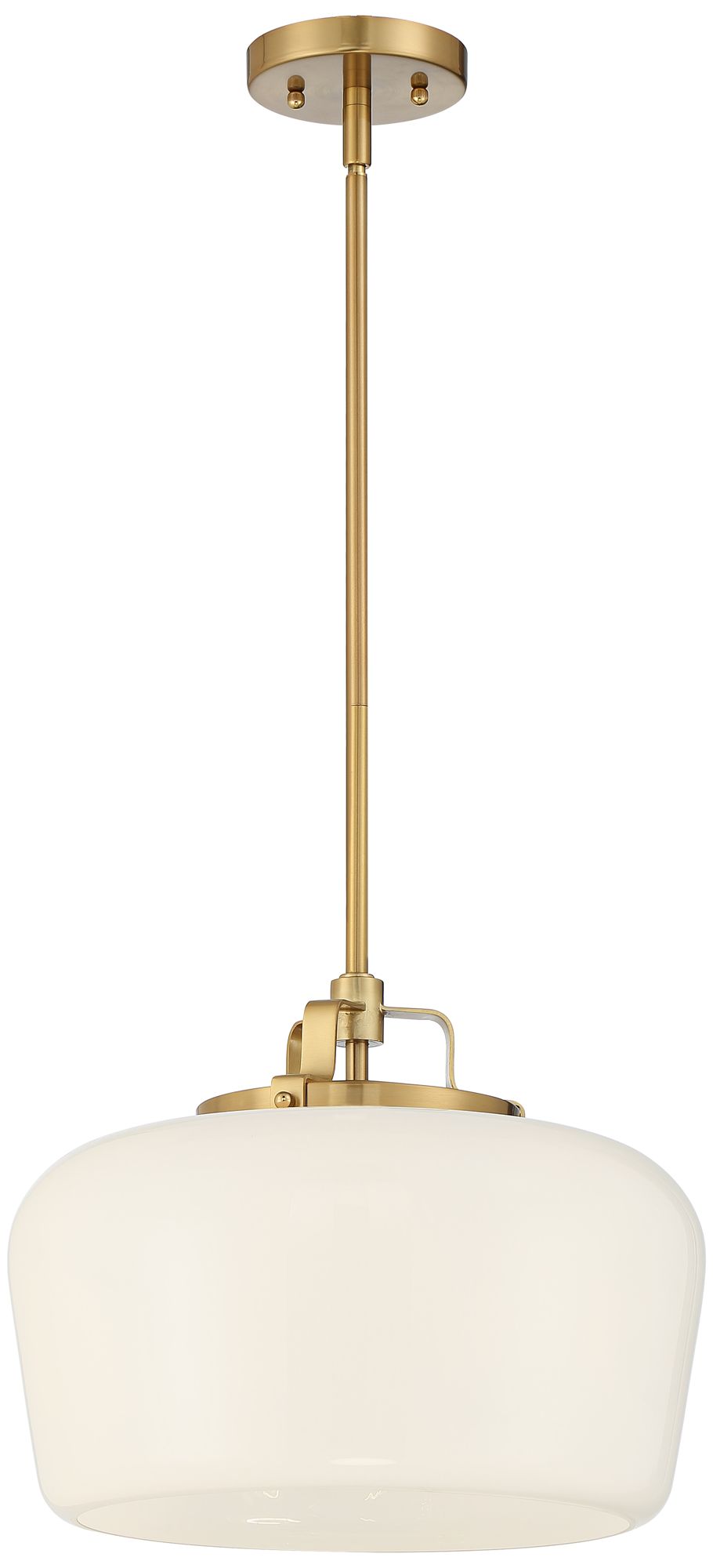 Image 6 Possini Euro Mystic 15" Wide Gold and White Glass Modern Pendant Light more views