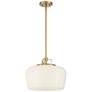 6_Possini Euro Mystic 15" Wide Gold and White Glass Modern Pendant Light more views