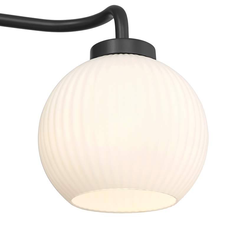 Image 3 Possini Euro Nadia 24" Wide Black 3-Light Bath Light more views