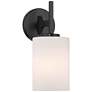 2_Possini Euro Nanni 12" High Matte Black Wall Sconce