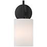 5_Possini Euro Nanni 12" High Matte Black Wall Sconce more views