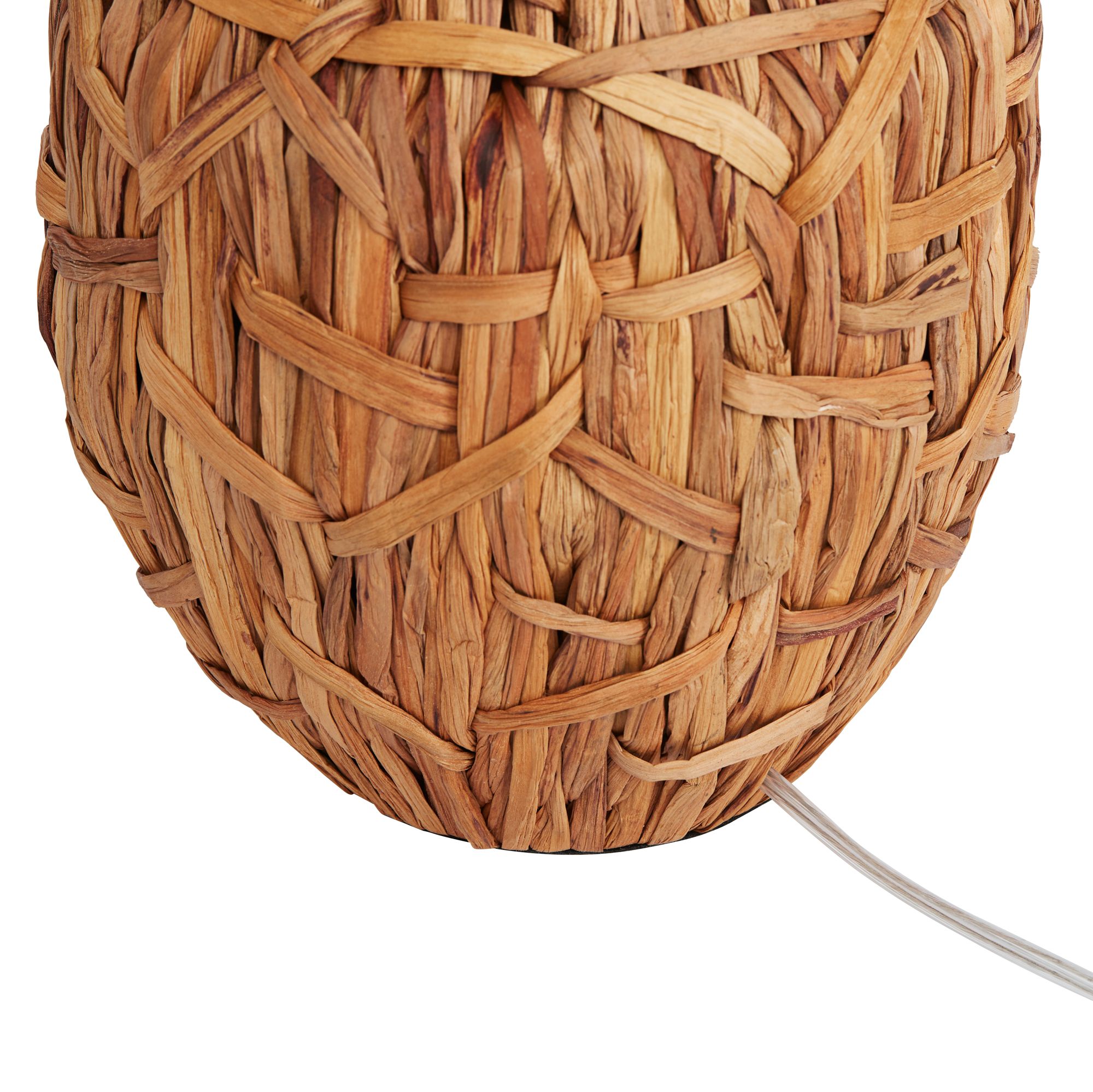 Possini Euro Nantucket 26" Natural Seagrass Modern Coastal Table Lamp in scene