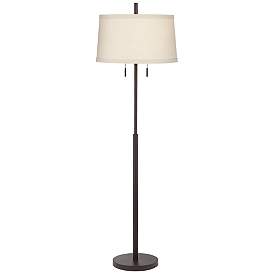 Image3 of Possini Euro Nayla 62 1/2" High Bronze Steel Modern Floor Lamp