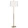 Possini Euro Nayla Brass Finish Steel Floor Lamp