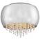 Possini Euro Nelly 16" Wide Crystal Glass LED Ceiling Light