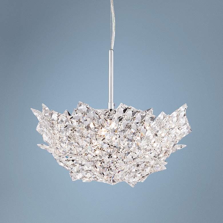 Image 1 Possini Euro Neubau 14 3/4 inch Wide Crystal Basket Pendant