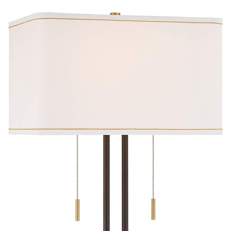 Image 3 Possini Euro Nevada 61 1/2" High Bronze and Gold Floor Lamp more views