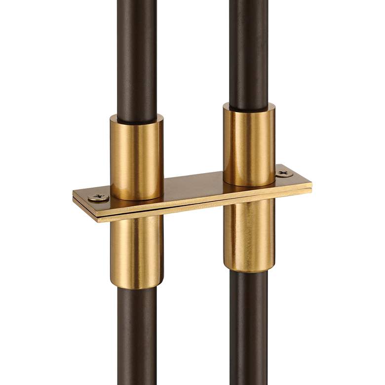 Image 5 Possini Euro Nevada 61 1/2" High Bronze and Gold Floor Lamp more views