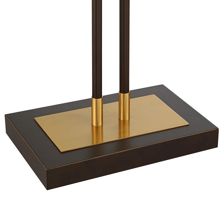 Image 6 Possini Euro Nevada 61 1/2" High Bronze and Gold Floor Lamp more views