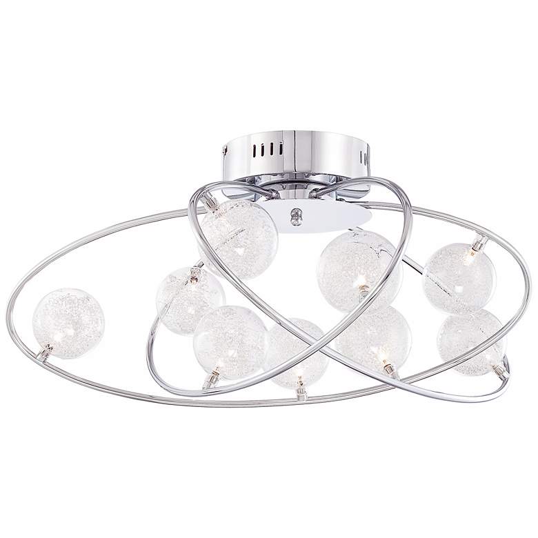 Image 2 Possini Euro New Orbit 23 3/4 inch Wide Chrome Ceiling Light