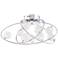 Possini Euro New Orbit 23 3/4" Wide Chrome Ceiling Light