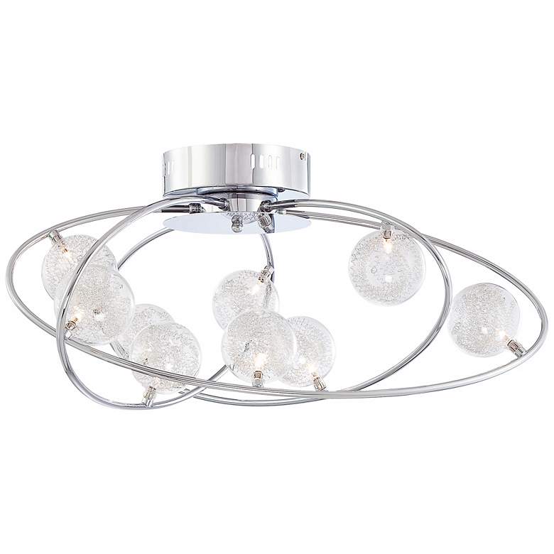 Image 3 Possini Euro New Orbit 23 3/4 inch Wide Chrome Ceiling Light more views