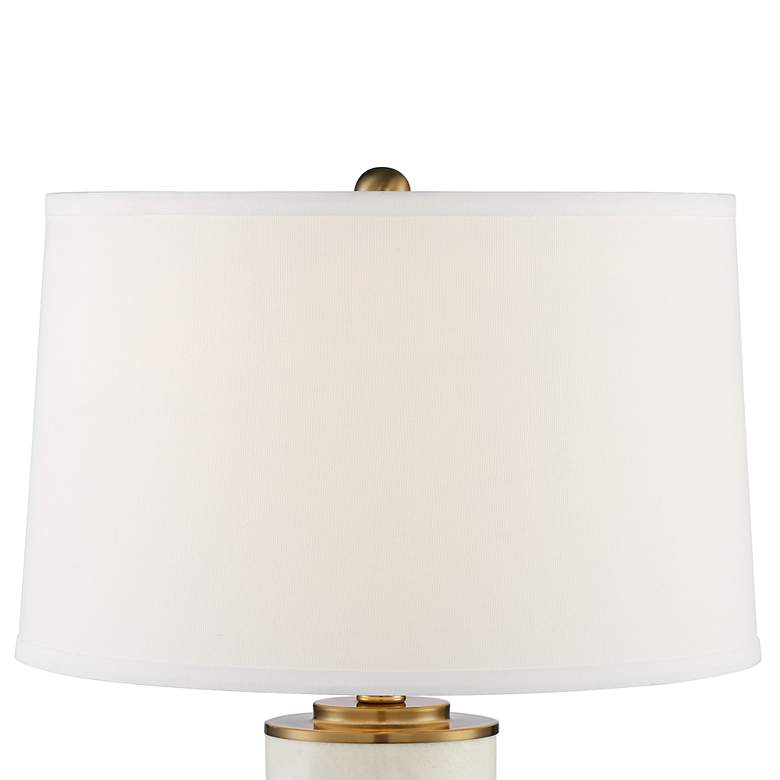 Image 3 Possini Euro Newman 35 inch Night Light Table Lamp with Marble Riser more views