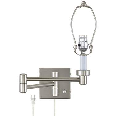 Possini Euro Nickel 20 1/2" Plug-In Swing Arm Wall Lamp Base