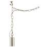 Possini Euro Nickel Plug-In Hanging Swag Chandelier with Clear A15 LED Bulb