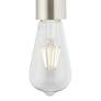 Possini Euro Nickel Plug-In Hanging Swag Chandelier with Edison LED Bulb