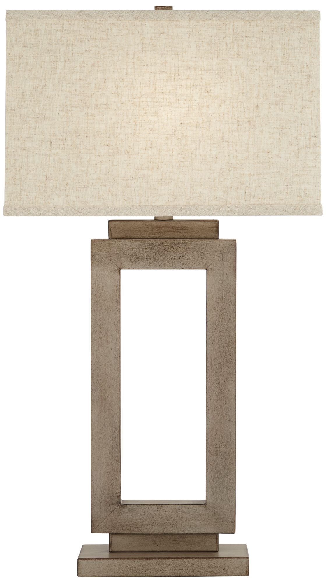 Possini Euro Nigel Open Window 30" Sand Finish Modern Table Lamp