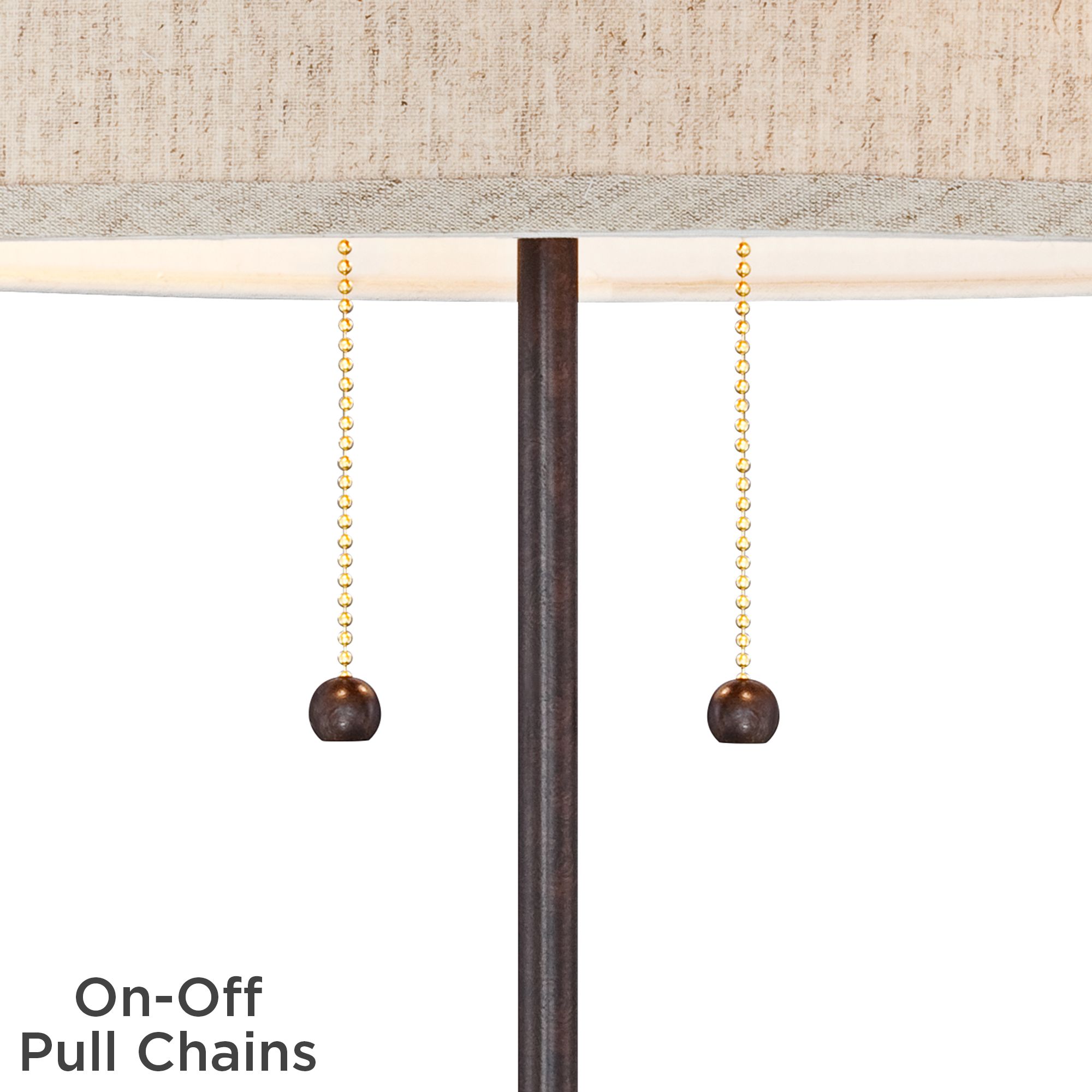 Image 4 Possini Euro Nikola 23 1/2" Bronze Outlet and USB Ports Table Lamp more views