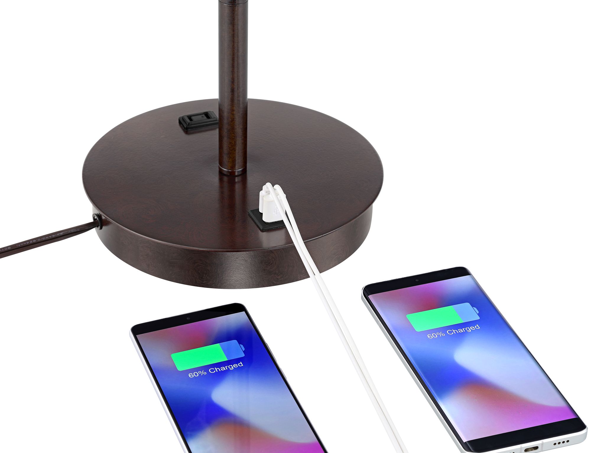 Image 5 Possini Euro Nikola 23 1/2" Bronze Outlet and USB Ports Table Lamp more views