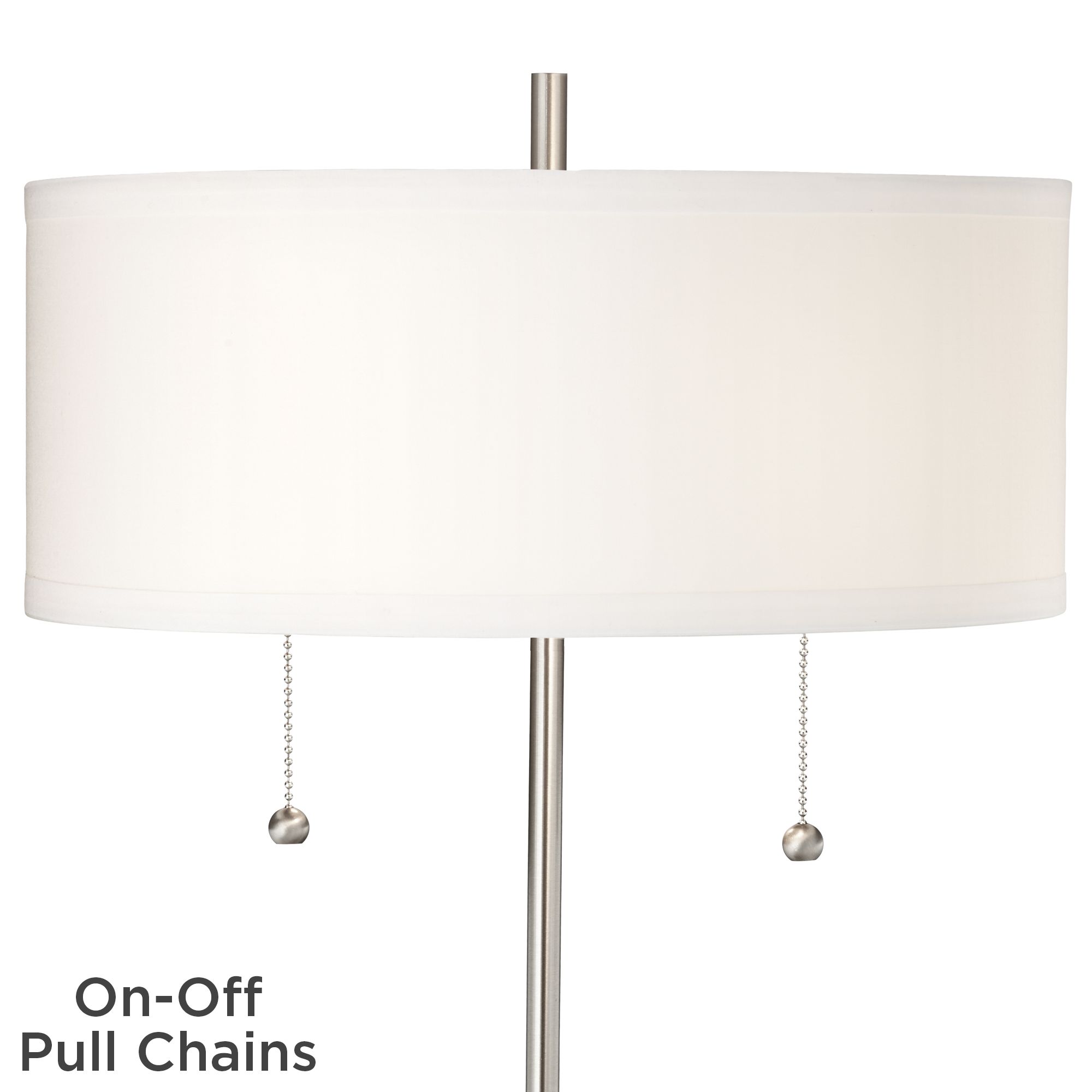 Image 4 Possini Euro Nikola 23 3/4" USB Port and Utility Plug Metal Table Lamp more views