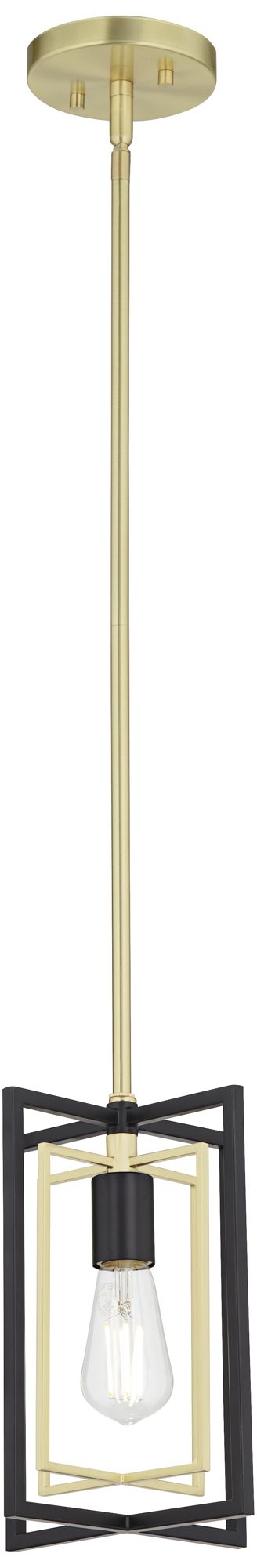 Watch A Video About the Possini Euro Nima Black Gold Mini Foyer Pendant