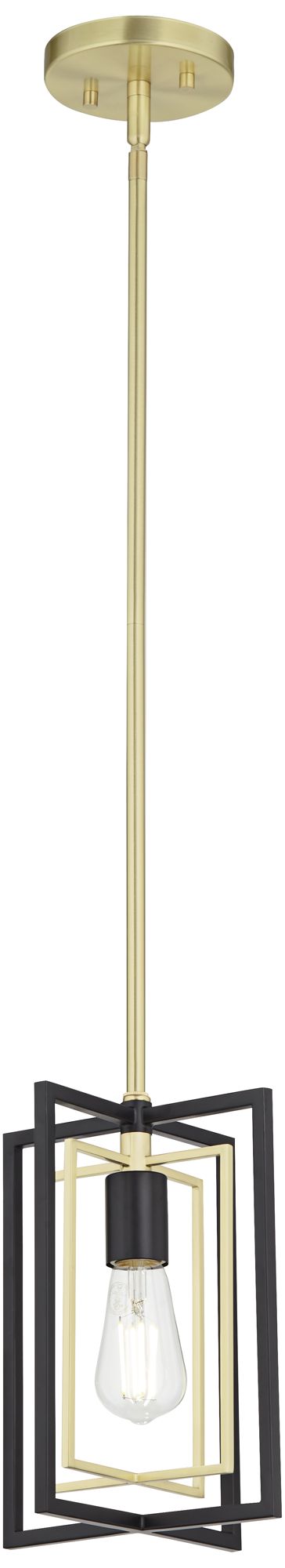 Watch A Video About the Possini Euro Nima Black Gold Mini Foyer Pendant