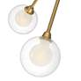 Possini Euro Nimbus 28" Gold Glass 9-Light LED Sputnik Ceiling Light