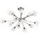 Possini Euro Nimbus 30 1/2" 15-Light Glass Chrome LED Sputnik Pendant