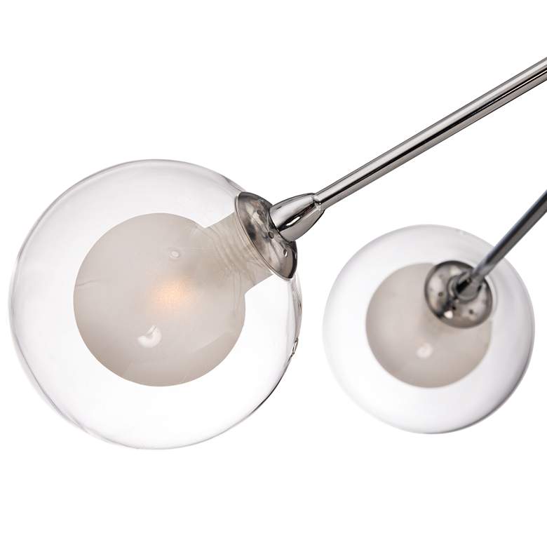 Image 3 Possini Euro Nimbus 30 1/2" 15-Light Glass Chrome LED Sputnik Pendant more views