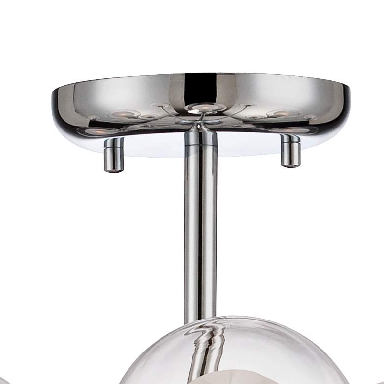 Image 5 Possini Euro Nimbus 30 1/2" 15-Light Glass Chrome LED Sputnik Pendant more views