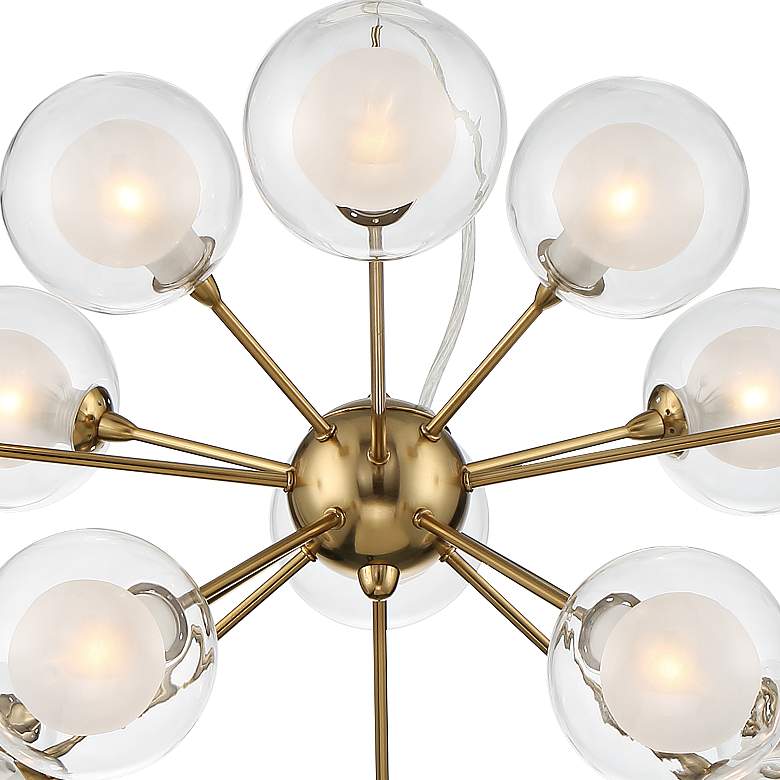Image 4 Possini Euro Nimbus 30" Warm Brass 15-Light Modern LED Sputnik Pendant more views