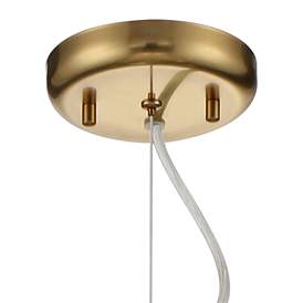 Image5 of Possini Euro Nimbus 30" Warm Brass 15-Light Modern LED Sputnik Pendant more views
