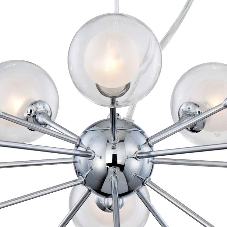 Image 4 Possini Euro Nimbus 30 inch Wide 15-Light Sputnik Glass Pendant more views