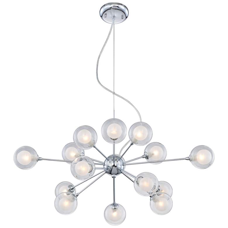 Image 6 Possini Euro Nimbus 30" Wide 15-Light Sputnik Glass Pendant more views