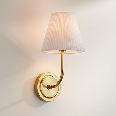 Possini Euro Nina 14" High Gold Plate Wall Sconce