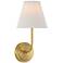Possini Euro Nina 14" High Gold Plate Wall Sconce