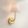 1_Possini Euro Nina 14" High Gold Plate Wall Sconce