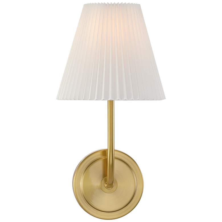 Image 4 Possini Euro Nina 14" High Gold Plate Wall Sconce more views