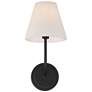 6_Possini Euro Nina 14" High Matte Black Wall Sconce more views