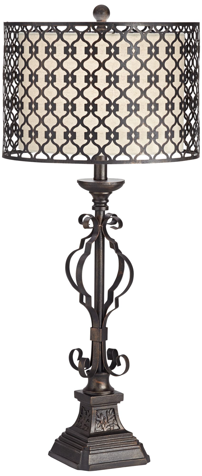 metal cut out table lamp