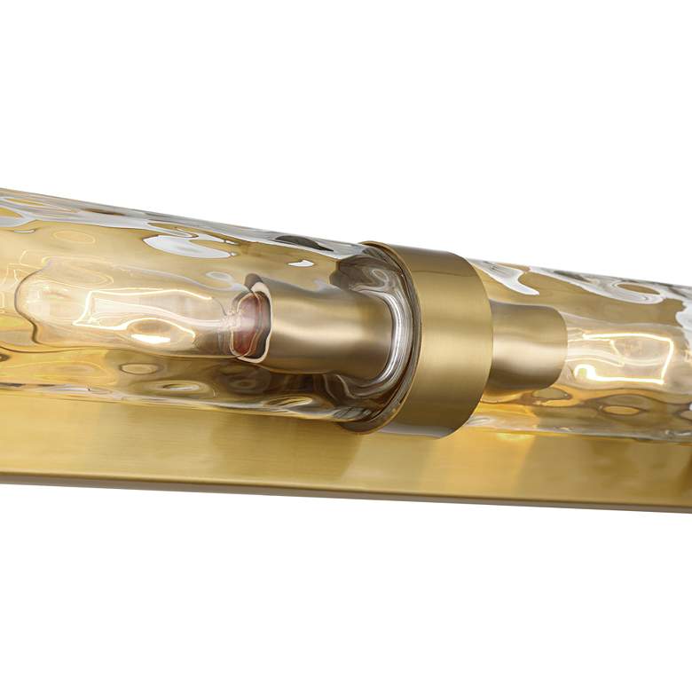 Image 4 Possini Euro Noma 21 3/4" Wide Warm Gold 2-Light Bath Light more views