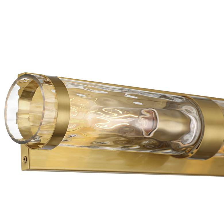 Image 5 Possini Euro Noma 21 3/4" Wide Warm Gold 2-Light Bath Light more views