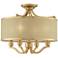 Possini Euro Nor 18" Wide Antique Brass Traditional Ceiling Light