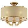 Possini Euro Nor 18" Wide Antique Brass Traditional Ceiling Light