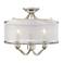 Possini Euro Nor 18" Wide Polished Nickel Traditional Ceiling Light