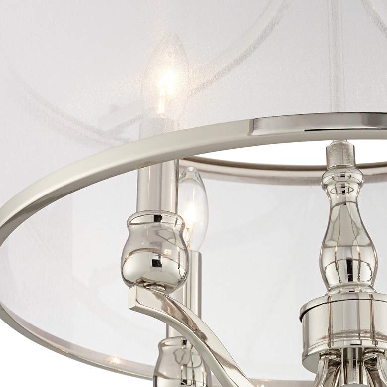 Image 3 Possini Euro Nor 18" Wide Polished Nickel Traditional Ceiling Light more views