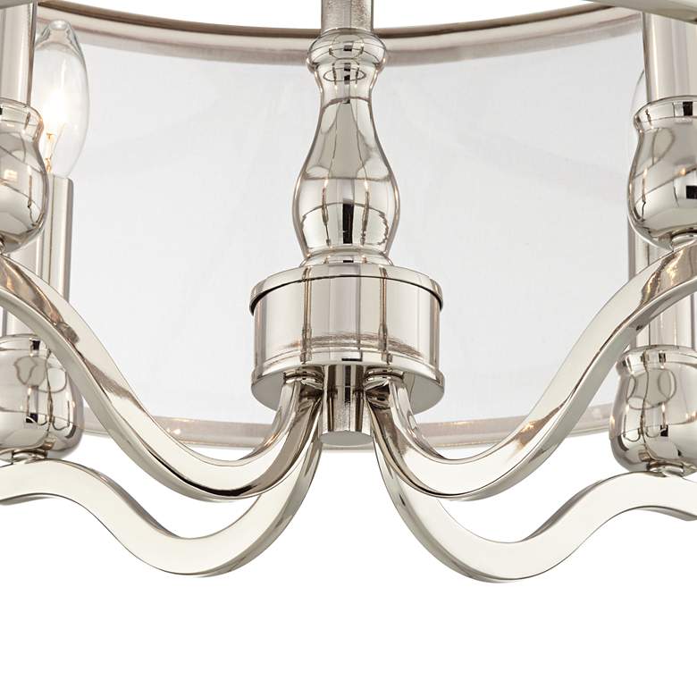 Image 4 Possini Euro Nor 18 inch Wide Polished Nickel Traditional Ceiling Light more views