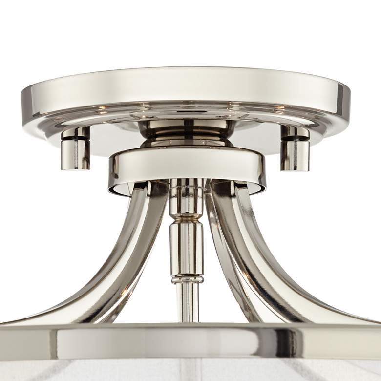 Image 5 Possini Euro Nor 18 inch Wide Polished Nickel Traditional Ceiling Light more views