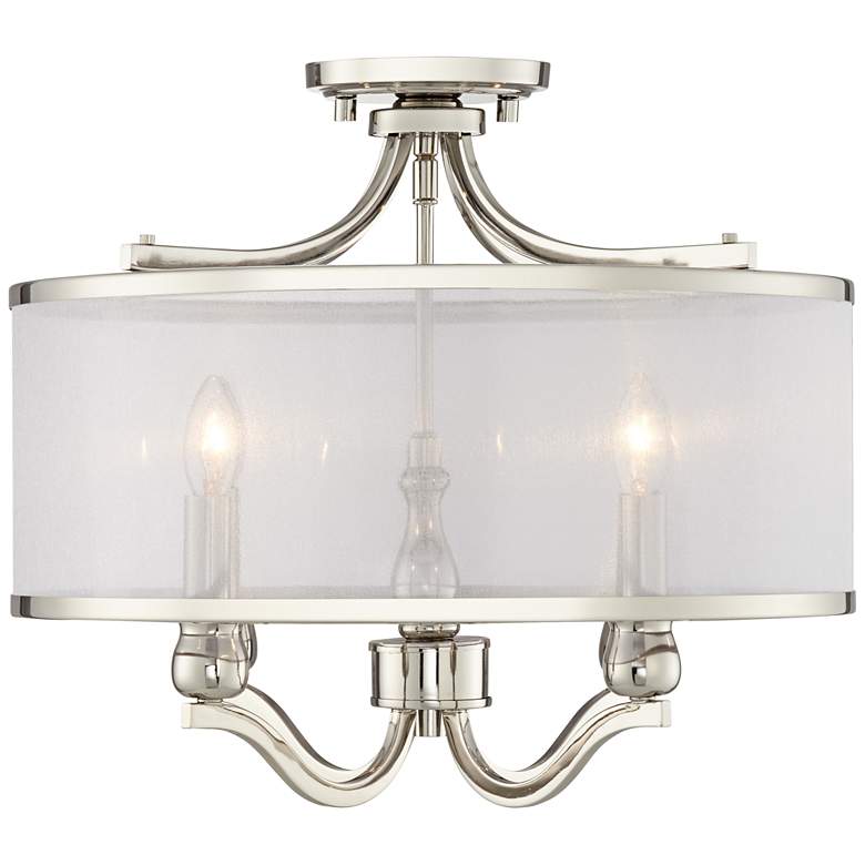 Image 6 Possini Euro Nor 18" Wide Polished Nickel Traditional Ceiling Light more views